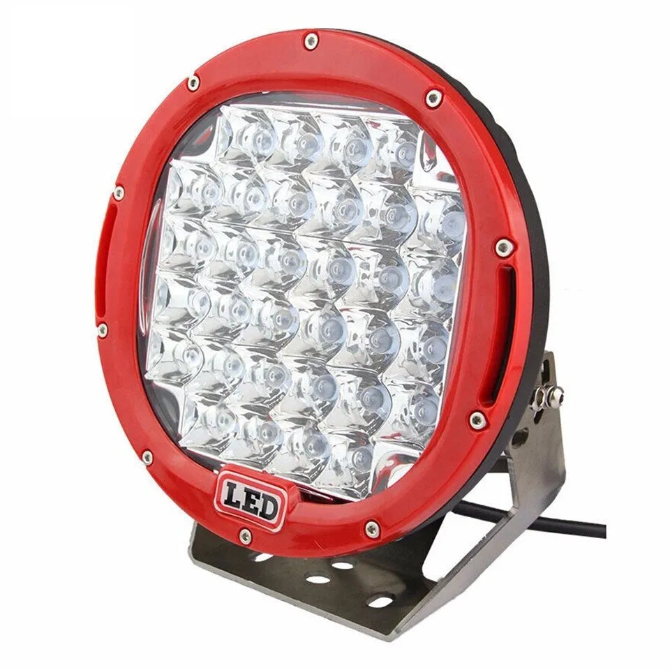 Black alloy die-cast LED fog light inspection spotlight with 30-degree beam and Cree chips
