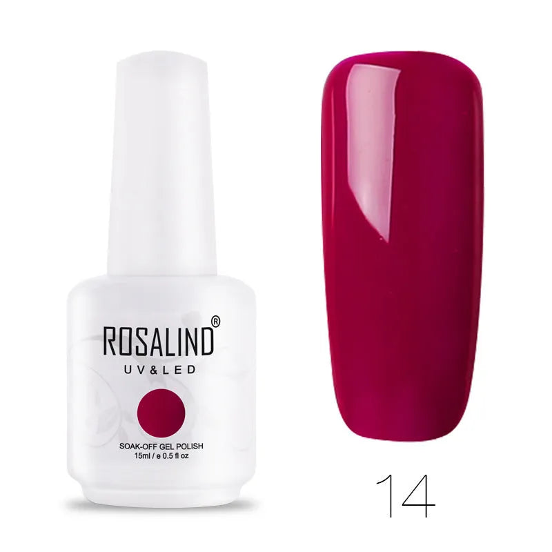 ROSALIND 15ml gel colour phototherapy glue bottle in selected hotting colour shade