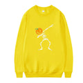 Women's printed long sleeve crew neck top in a cotton polyester blend, shown in assorted colours.