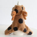 Polka dot elk couple print pet clothing for dogs and cats in skirt and four feet styles
