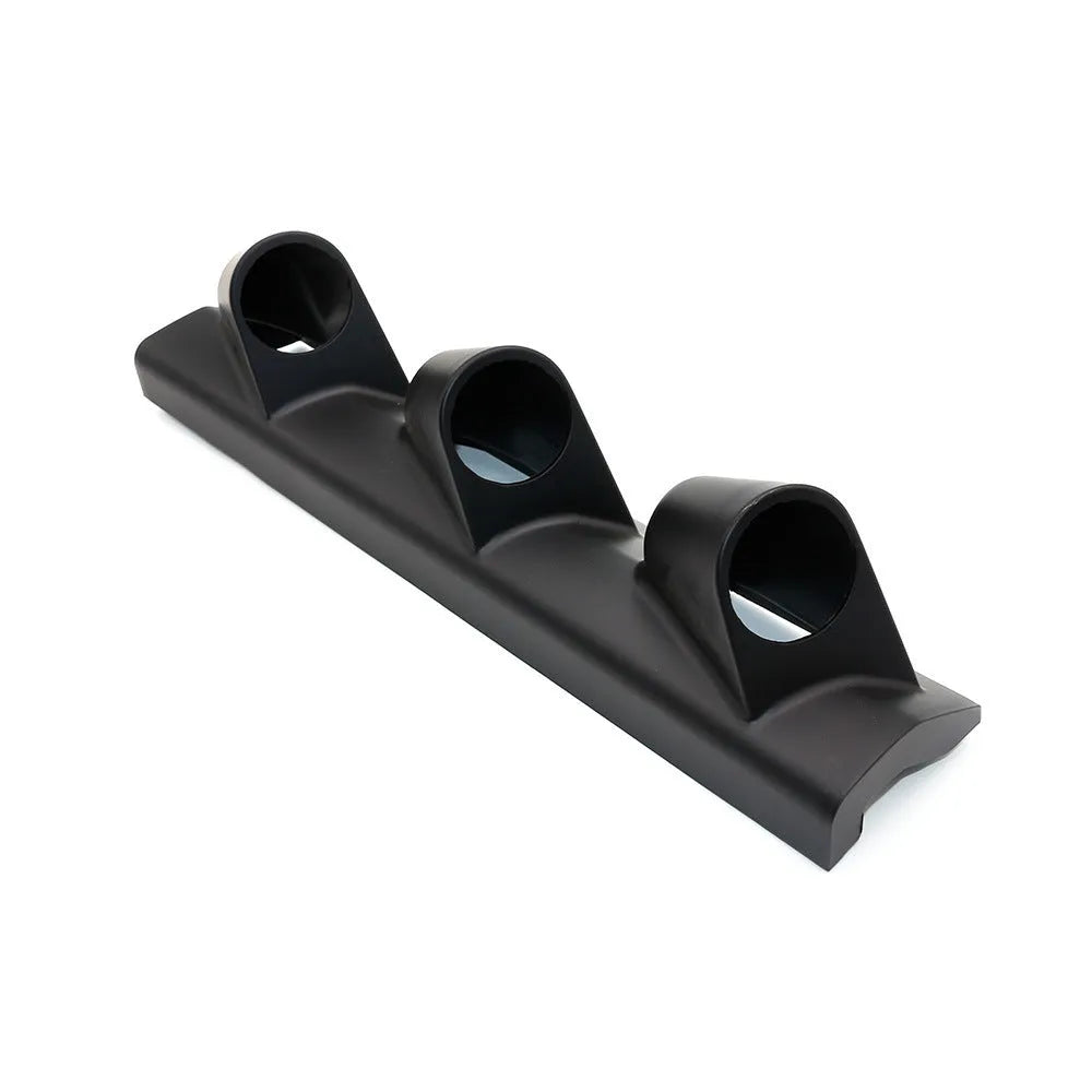 Black three-hole car instrument stand for right-hand drive 52mm gauge mounting