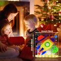 Reusable LED drawing board with transparent acrylic surface, adjustable stand, USB light, and pen in four sizes
