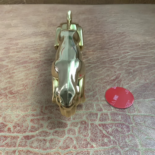 Car Leopard mobile phone holder with rotary bracket in black, gold or silver finish