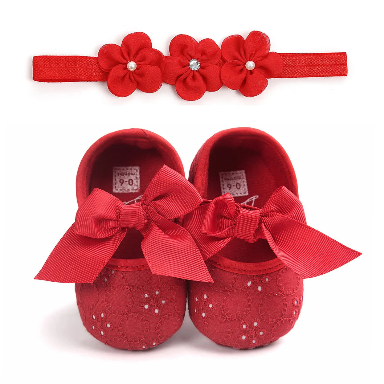 Soft-soled baby princess shoes for girls in pink available in sizes 11cm 12cm 13cm