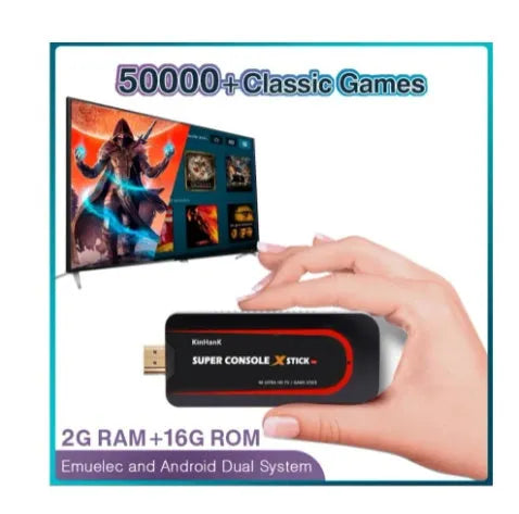 64-bit retro game console with HDMI port and memory options for classic gaming