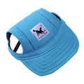 Oxford cotton dog sun hat in baseball cap style for small medium pets outdoor tourist use