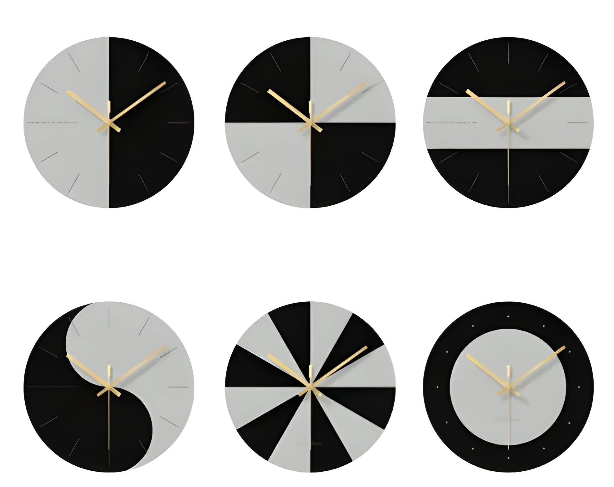 Minimalist transparent tempered glass wall clock with silent movement on a white wall
