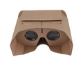Paper virtual reality glasses for mobile phones showing 3D content