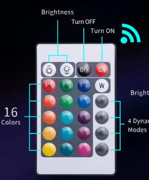 Waterproof remote control LED diving light for fish tank with plastic housing