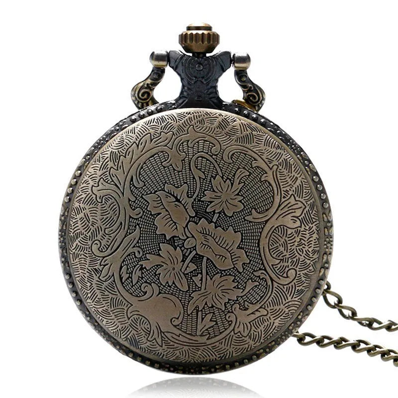 Bronze United States Coast Guard 1790 pocket watch with chain on light background
