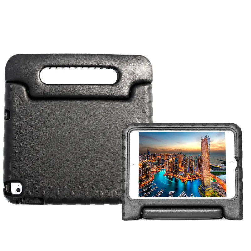 Huawei Enjoy 10.1-inch tablet in a protective EVA foam case, shown in blue colour.