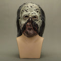 Walking Dead style latex head mask in Beta colour, free size for 55cm-62cm head circumference, Halloween costume accessory