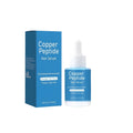 Square 38.5mm copper peptide hair oil bottle, 95mm tall, 30ml capacity for hair treatment
