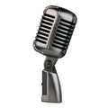 Retro-style USB condenser microphone with cable for computer K song recording and live streaming.