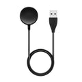 Black USB wireless watch charger with 34mm charging pad and attached cable