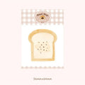 Food Bread handbook note paper showing 85x120mm sheets in multiple colours including bread and food tones