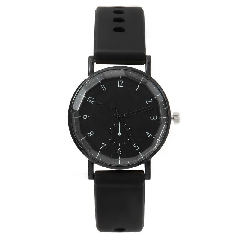 Women's digital silicone quartz watch with 33mm dial in mint green colour cartoon design