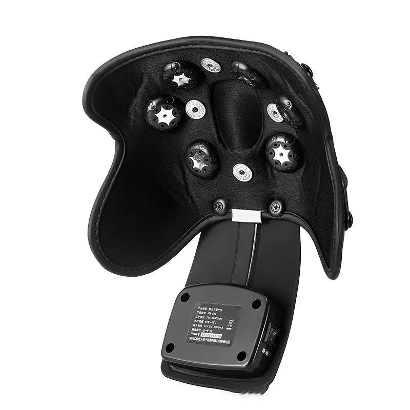 Infrared knee massager with adjustable temperature control, includes knee pads and shoulder pads.
