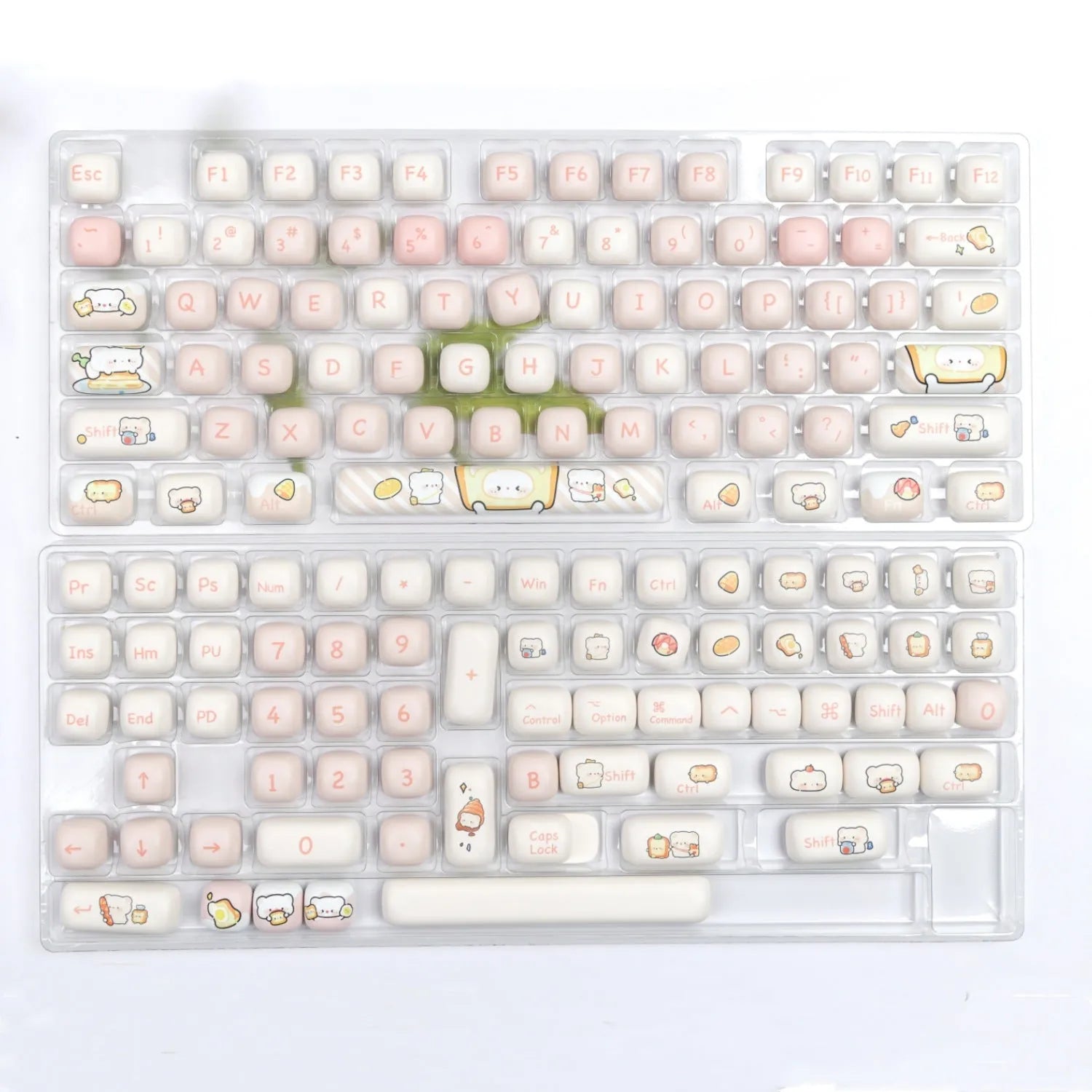 MOG Bread Bear mechanical keyboard key cap complete set with thermal sublimation printed artwork