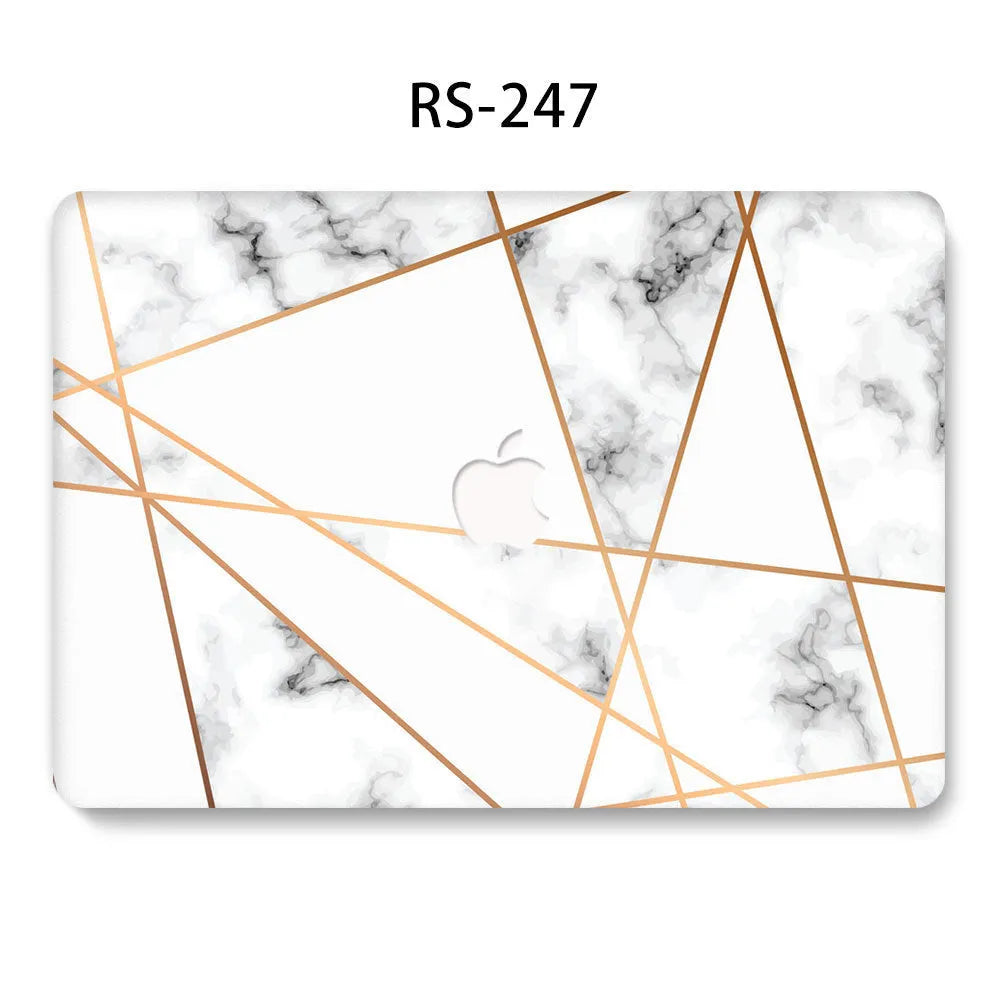 Ultra-thin painted PC protective shell for MacBook Air and MacBook Pro in six colours, flat or hollow style.