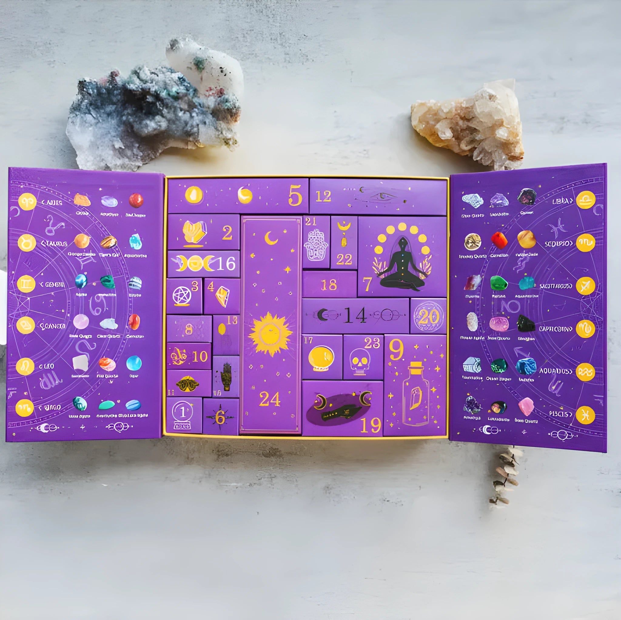 Large Halloween gift box paper countdown container for presents and decorations