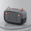 Portable mini subwoofer Bluetooth speaker card in black, blue, green, grey, or orange colours