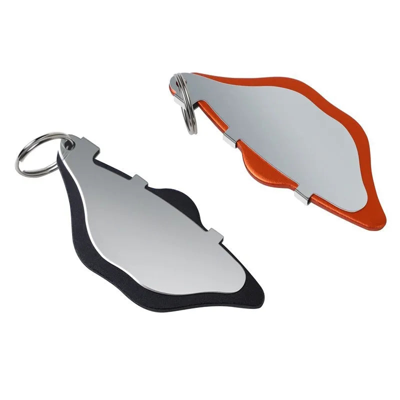 Mountain bike brake pad grinding disc kit in black or orange with adjustment flap.