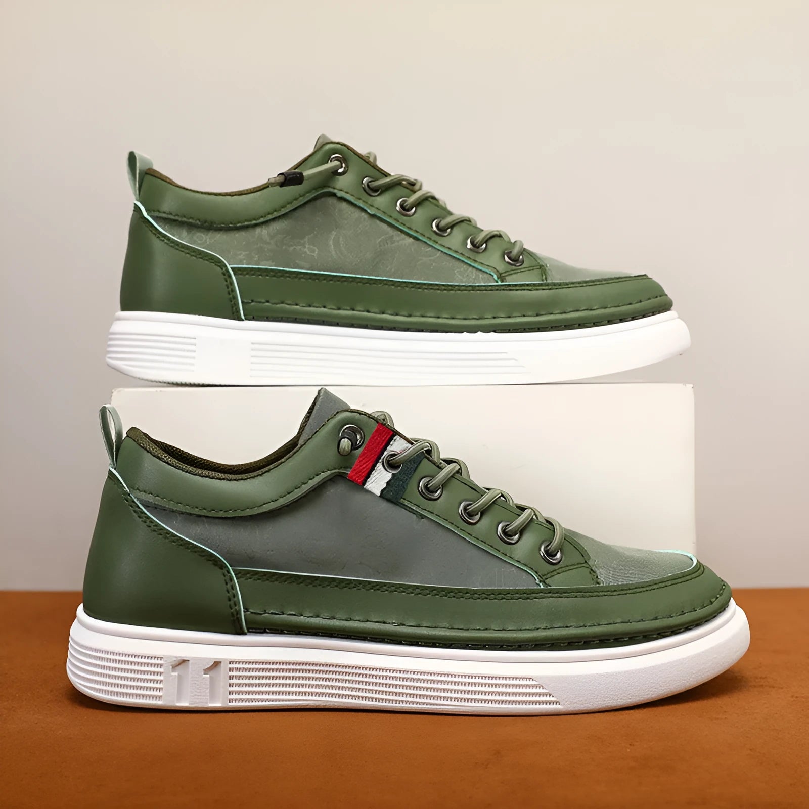 Men's high-cut casual sneakers in black with a round toe, PU upper, and PVC sole.