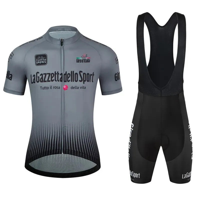 Short sleeve cycling jersey in quick-dry polyester fabric for summer riding