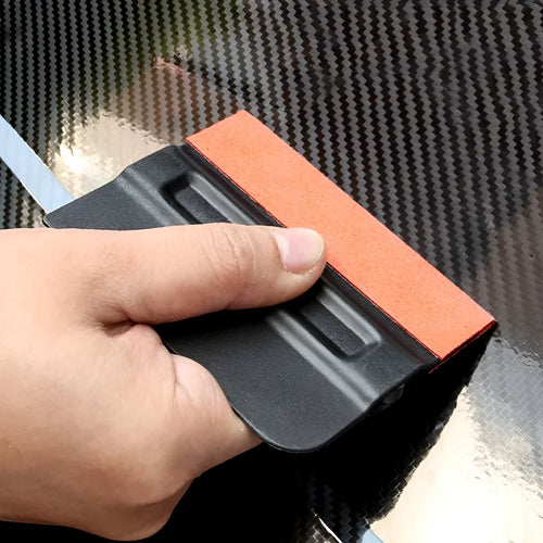 Car film scraper tool with ABS plastic handle for vinyl wrap application