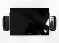HD 14-inch dual screen LCD monitor with IPS panel in black, 1920x1080 resolution, USB connection