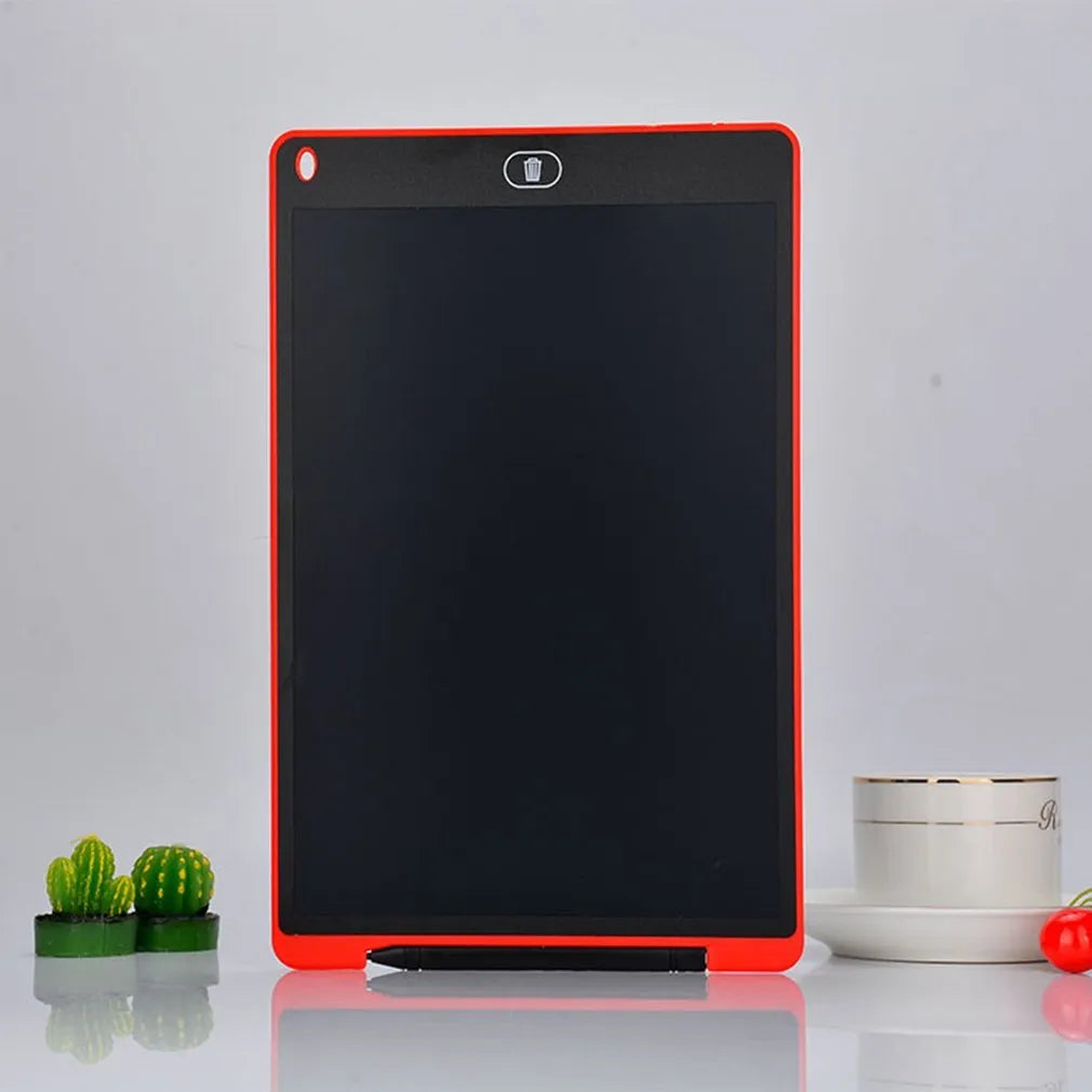 LCD electronic handwriting board for children in blue colour with stylus.