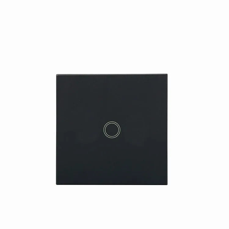 86 type tempered glass touch switch for low power lighting in black, gold or white finishes