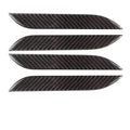 Carbon fibre door handle protection patches for Tesla Model S vehicle