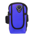 Running arm pouch for 5.5 inch smartphones in black, blue, orange, red, sky blue and violet