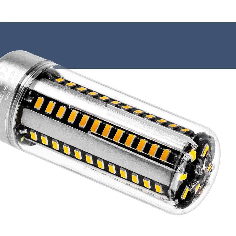 25W LED corn light bulb with aluminium body and E27 screw base