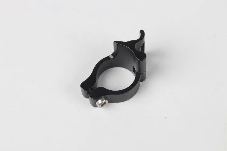 Black aluminium alloy vehicle clamp ring with 28.6mm diameter for heavy-duty mounting applications