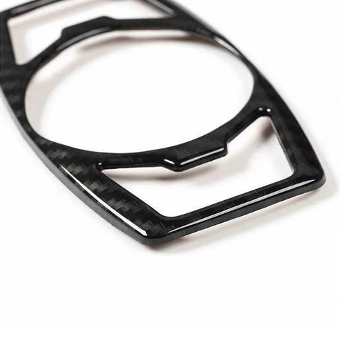 Carbon fibre pattern ABS plastic patch for Ford F150 Wild Horse headlight control 2015-2019