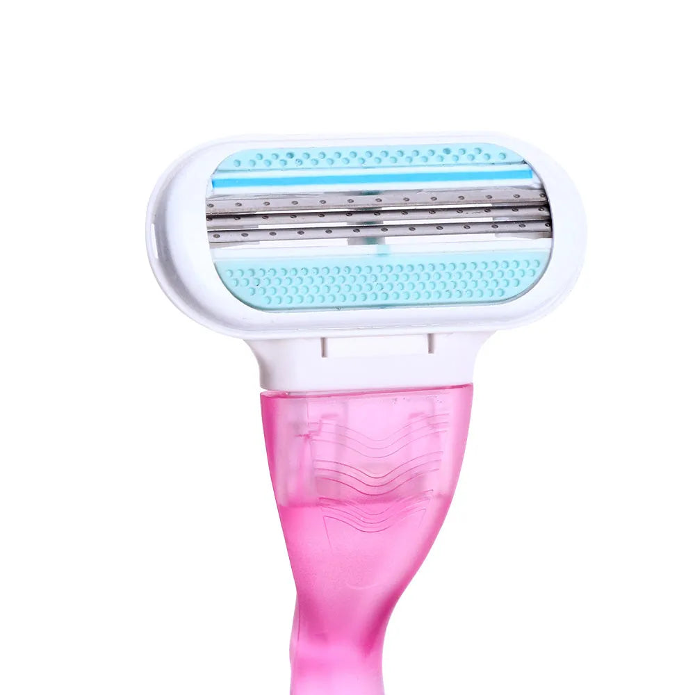 3-layer shaving blade for women manual razor refill pack of 4 packs