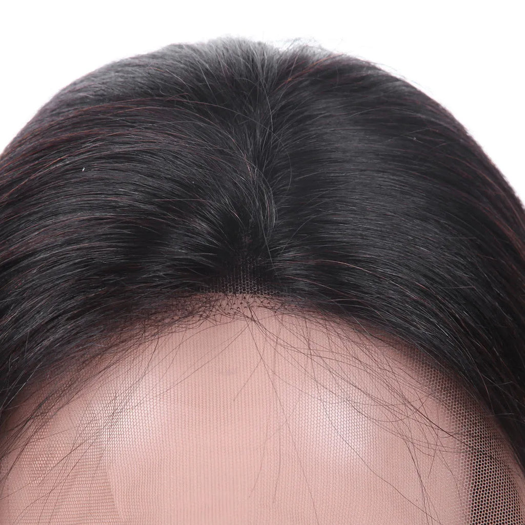13x4 human hair bob head cover wig for ladies in 10inch length soft real hair