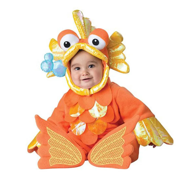 Unisex baby Christmas Halloween dress in polyester with long sleeves, available in multiple colours and sizes 80cm to 100cm