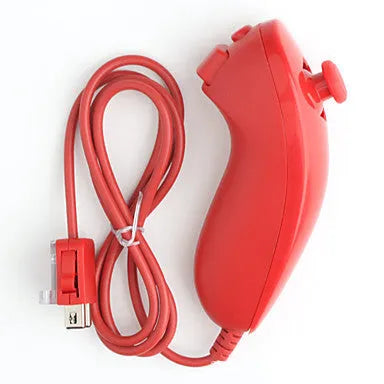 Wii left and right gamepad controllers in multiple colours with rubber sleeve and hand strap.