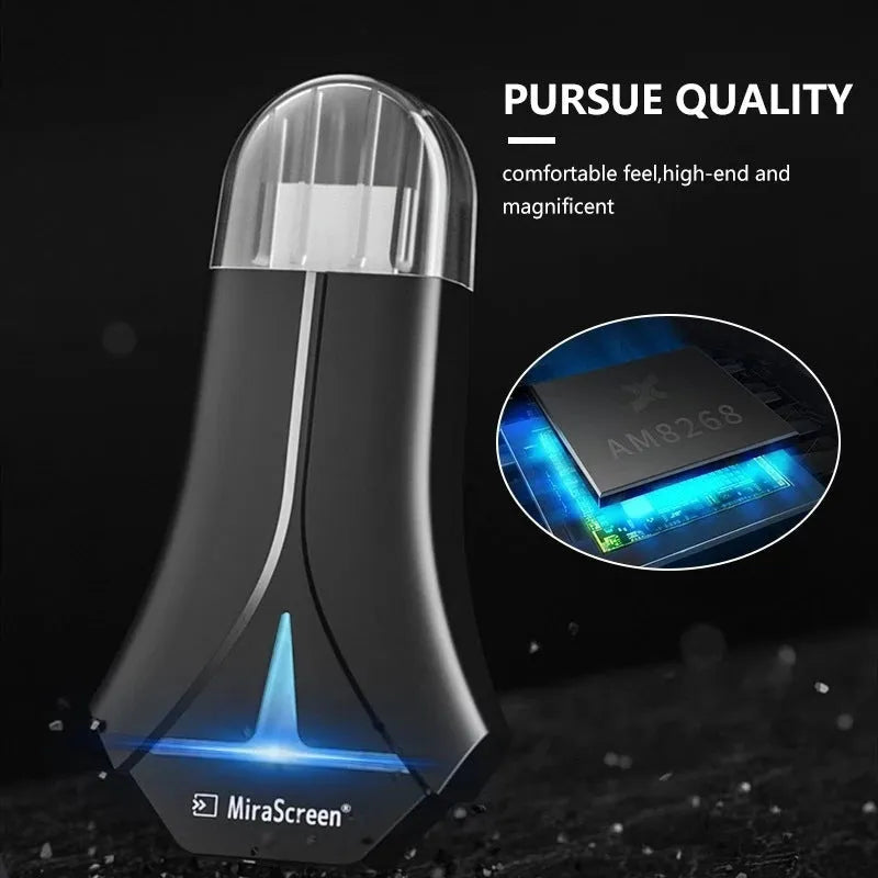 Mirascreen K12 HDMI WiFi dongle for phone to projector, 1080p output, with USB cable