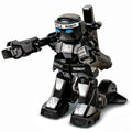 Mini RC battle robot 777-615 with remote control, sound and light effects, plastic body, 7x6.5x9.5cm