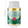 Bottle of 7-day colon cleanse and detox formula capsules for digestive wellness
