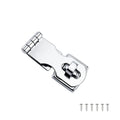 Silver 304 stainless steel lock latch bolt with mirror finish for doors and cabinets