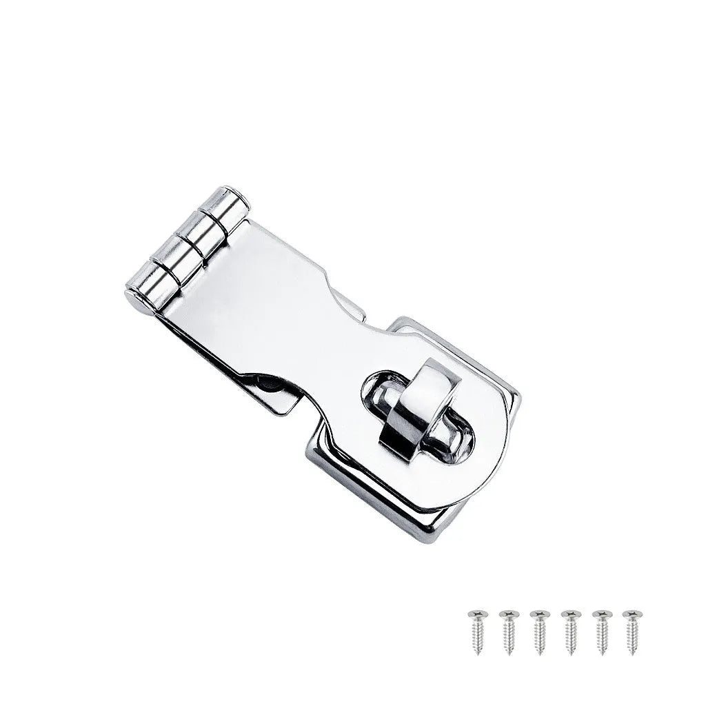 Silver 304 stainless steel lock latch bolt with mirror finish for doors and cabinets