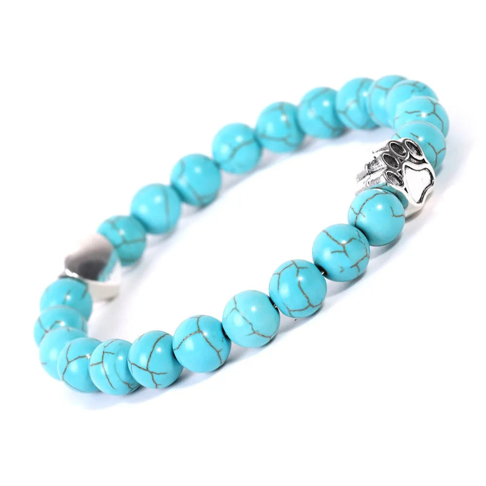 Tigereye Indian Agate stone beaded bracelet with geometric round shape and multiple style options