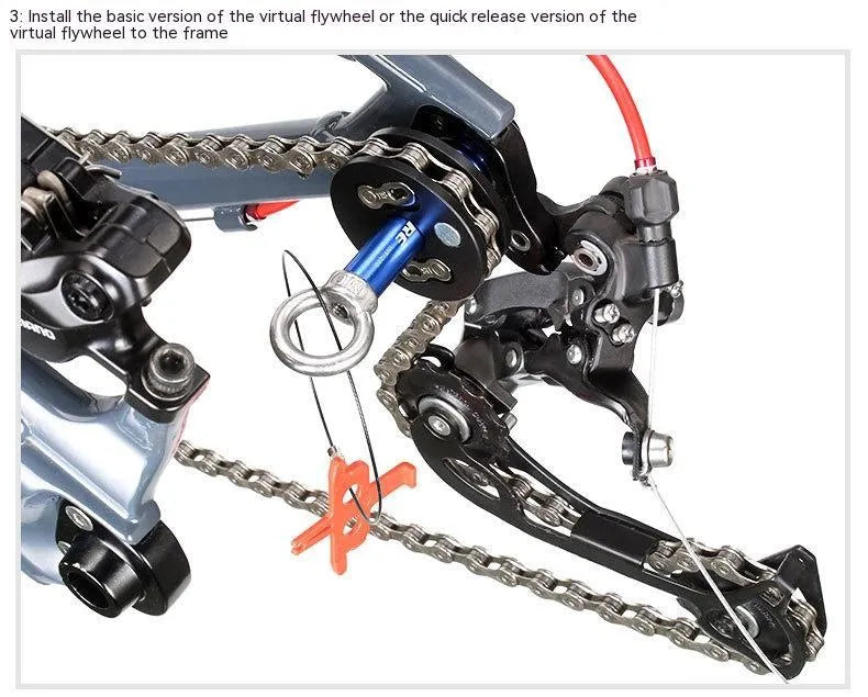 Aluminium bicycle chain holder tool shown in three versions: barrel shaft, basic, and quick release.