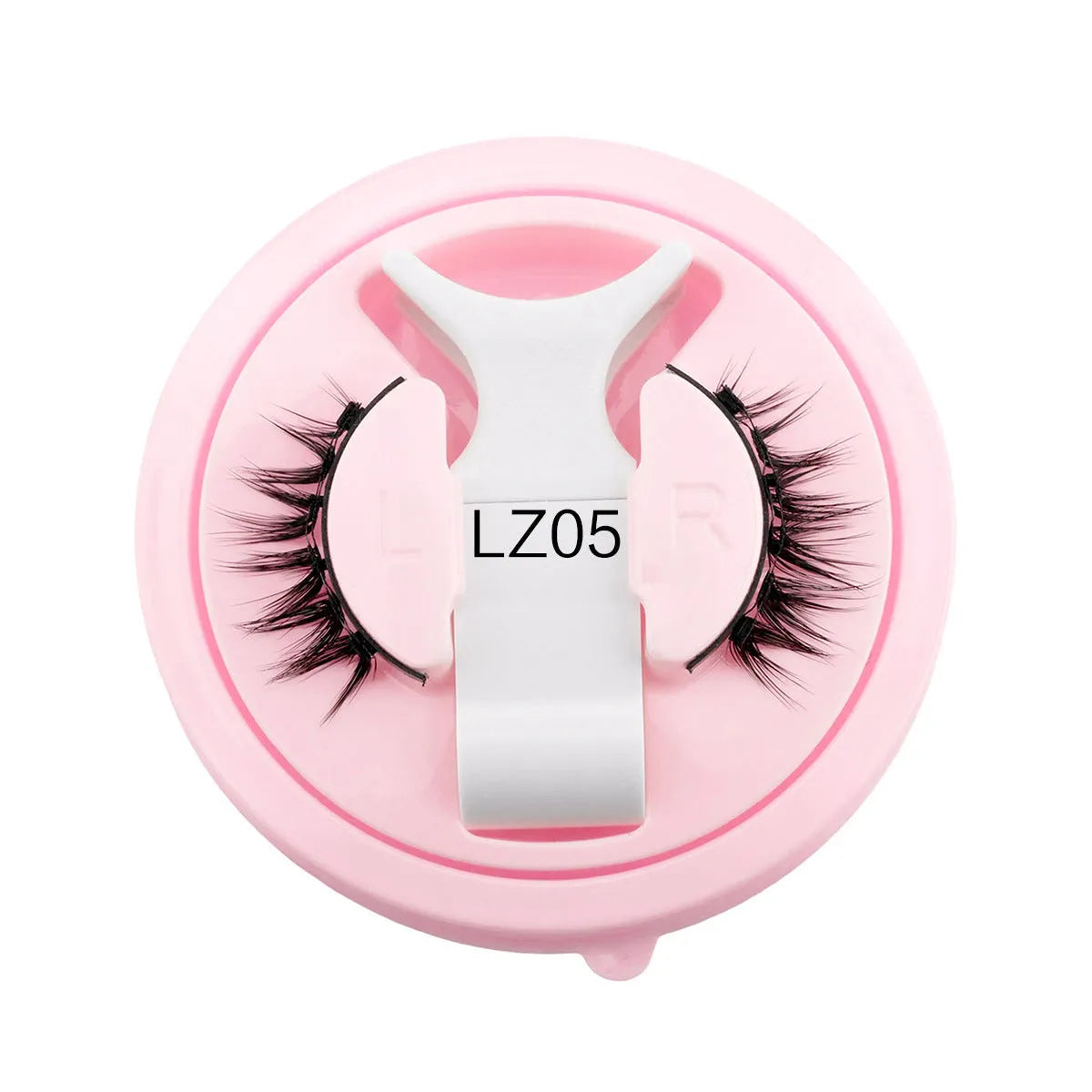 Set of reusable waterproof false eyelashes in natural styles, thickness 0.6mm to 1.1mm.